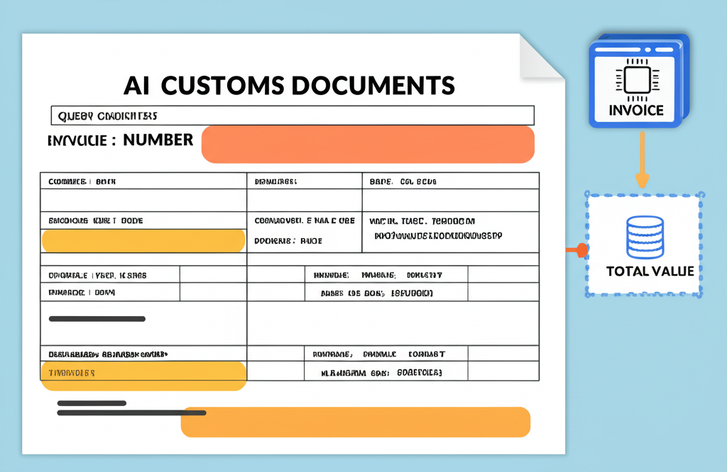 Procesamiento OCR con IA de documentos aduaneros